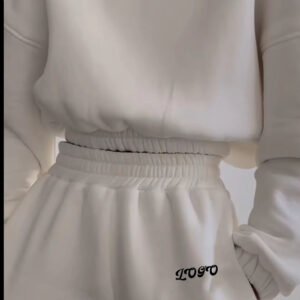custom 500gsm women hoodies long sleeve womens crop sweatshirt casual comfy cotton hoodies for women